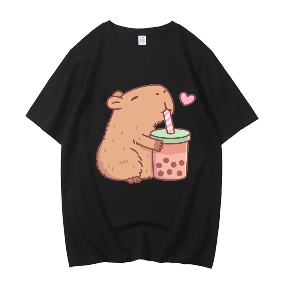 Capybara Is Calling Tees Funny Capibara Rodent Animal Lover Humor T-Shirt Women Men Cotton High Quality Casual Short Sleeve Tops