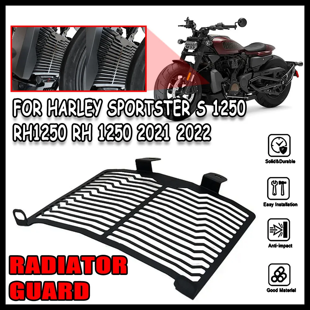 

NEW Motorcycle FOR Sportster S 1250 RH1250 RH 1250 2021 2022 Radiator Guard Aluminum Radiator Protector Cover Water Tank Shield