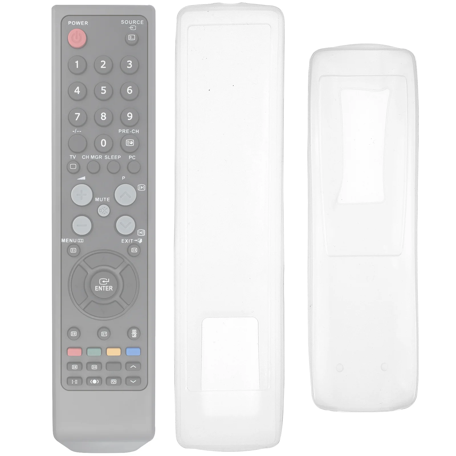 

3 Pcs Remote Control Case Silicone Cover for Remotes Television Protective Dust Sleeve Stand