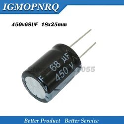 5PCS 450v68uf 450v 18x25mm 450v 68uf 18*25 Electrolytic c Electrolytic capacitor 450V68UF