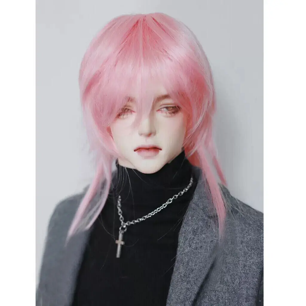 

[wamami] 78 # Розовый прямой парик 1/3 SD AOD DZ BJD Dollfie 8-9 дюймов