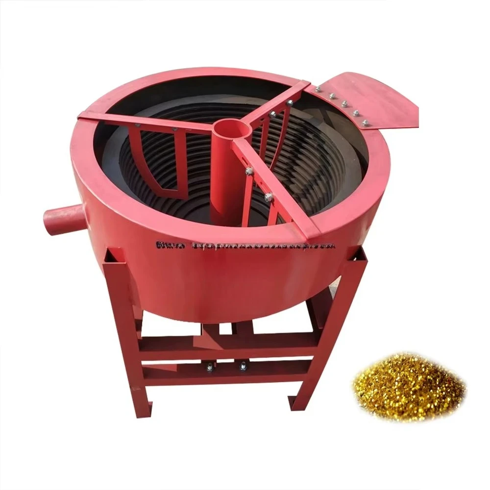 Small fine gold ore gravity centrifuge red bowl gold separator