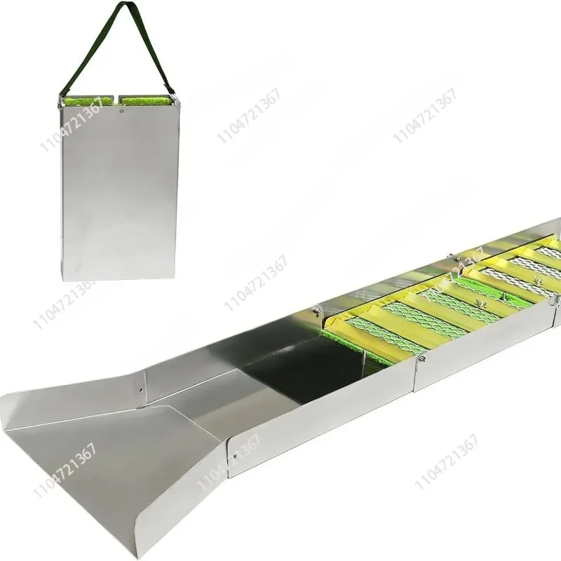 Folding Gold Sluice Box Aluminum Alloy Portable Gold Mining Chute Panning Prospecting Recovery Tool