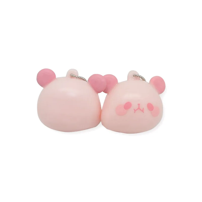 Jouets à presser Panda créatifs et nouveautés, jouet anti-Stress en caoutchouc souple, mignon sac de dessin animé pendentif porte-clés cadeau pour femmes 1 pièces