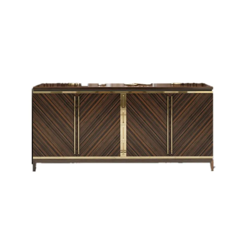 Postmodern porch cabinet light luxury living room locker stainless steel decorative cabinet simple side cabinet furniture