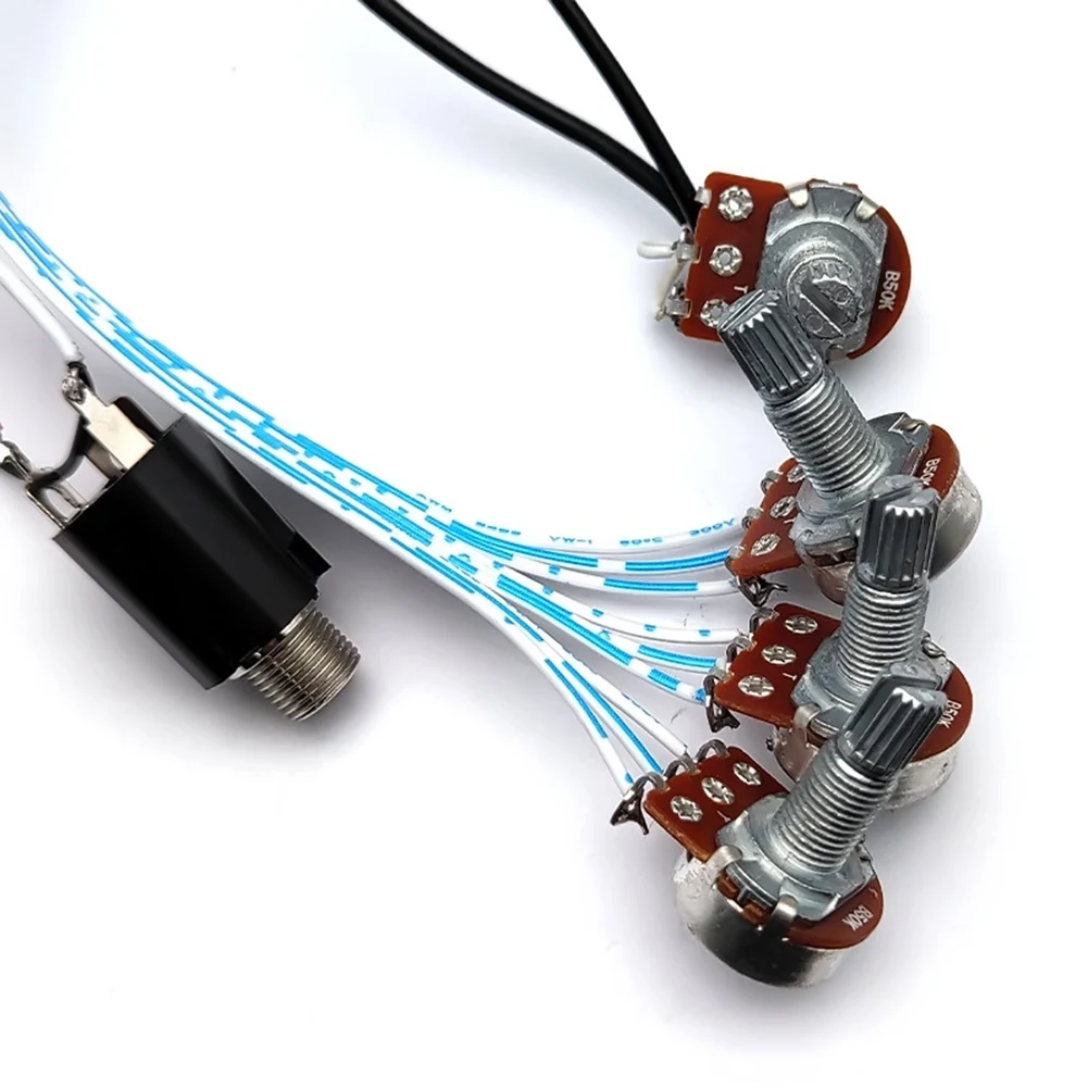 CGDS-3 Band EQ Preamp Circuit Guitar Dual Potentiometer For Active Bass Guitar Pickup 5 Control Knobs Guitar Pickup Control