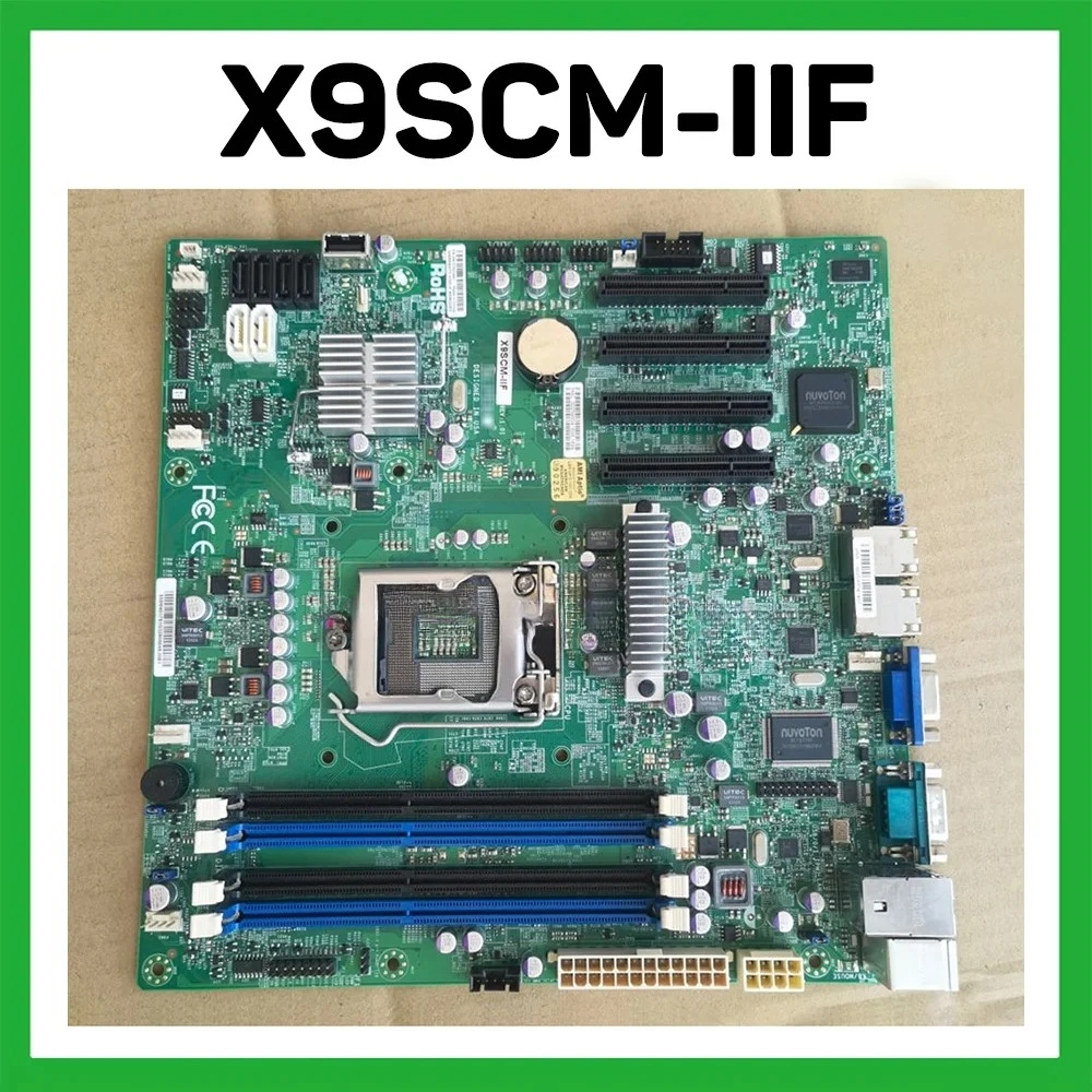 X9SCM-IIF For SuperMicro Server Motherboard LGA1155 C204 E3 I3 Perfect Test Before Shipment