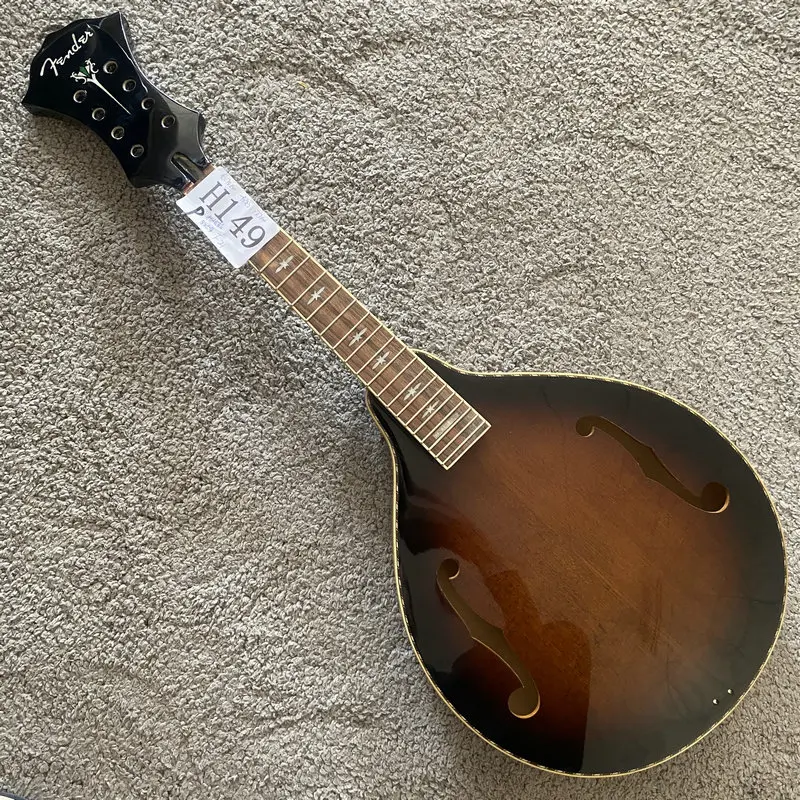 

H149 Mandolin Guitar Semi Finishing without hardwares Trussrod is Not Working DIY Replace Mandolin Kits Parts