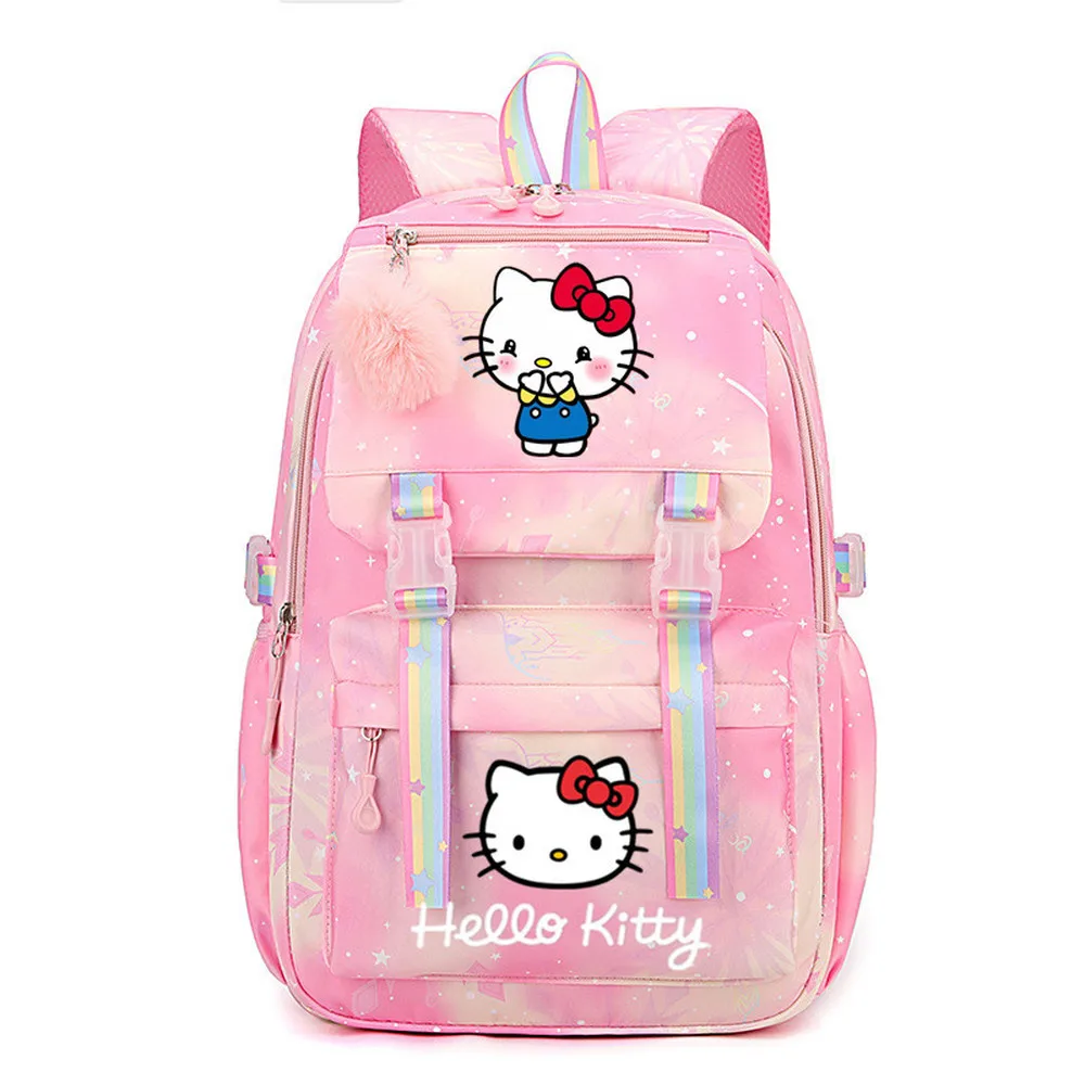 

2024 Hello Kitty New Cartoon Kawaii Printed Schoolbag Primary School Junior High School Student Backpack Large-Capacity Backpack