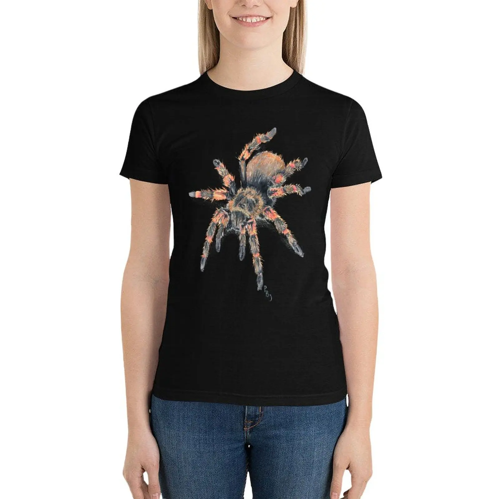 Mexican Red Knee Tarantula Tee T-Shirt korean fashion Short sleeve tee animal print shirt for girls tshirts for Women