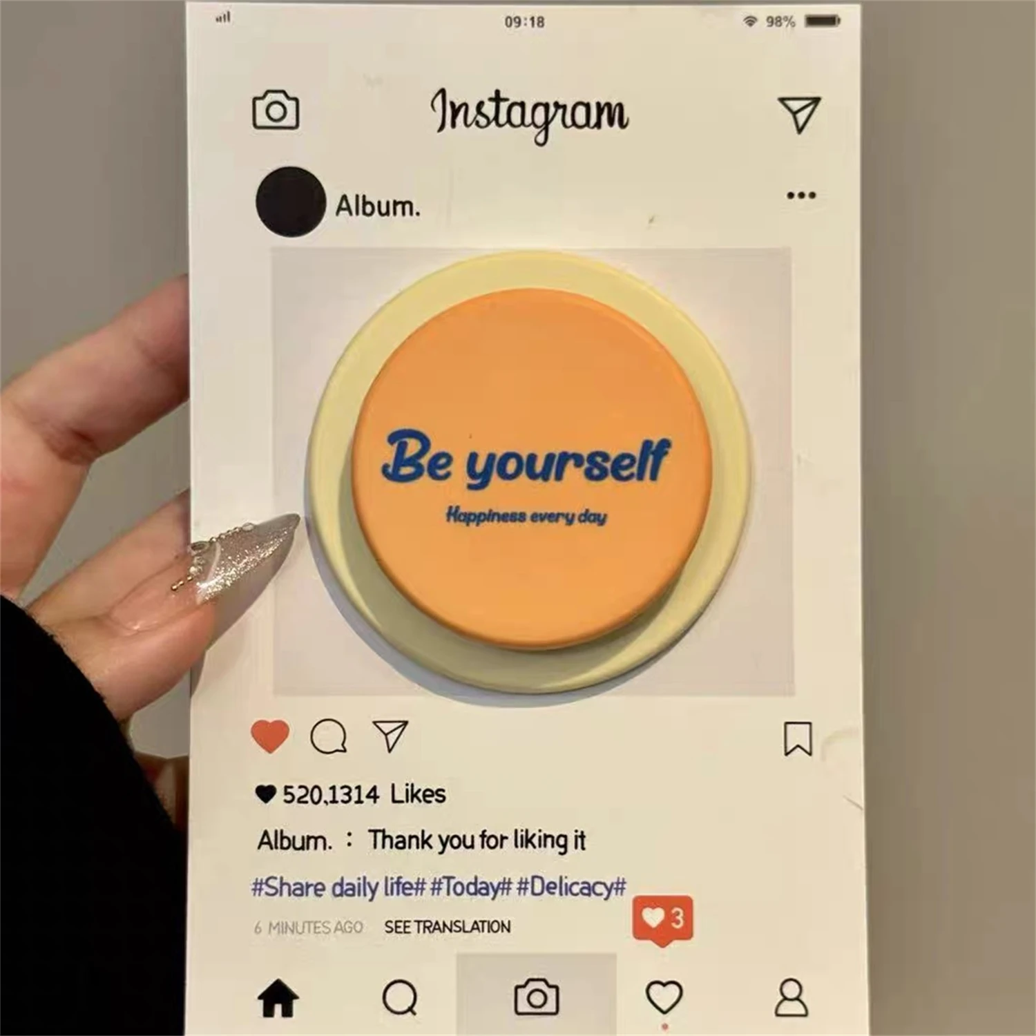 

Korean Cute Magnetic Stand for Magsafe Grip Tok Griptok Bracket Phone Holder Support For IPhone Samsung Pad Smart Tok