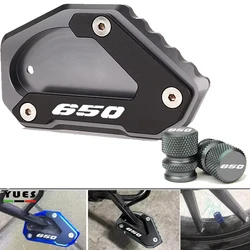 For Suzuki V-Strom 650 DL650 Vstrom 650 XT 2004-2022 Motorcycle Tire Valve Accessories Side Kickstand Stand Extension Enlarger