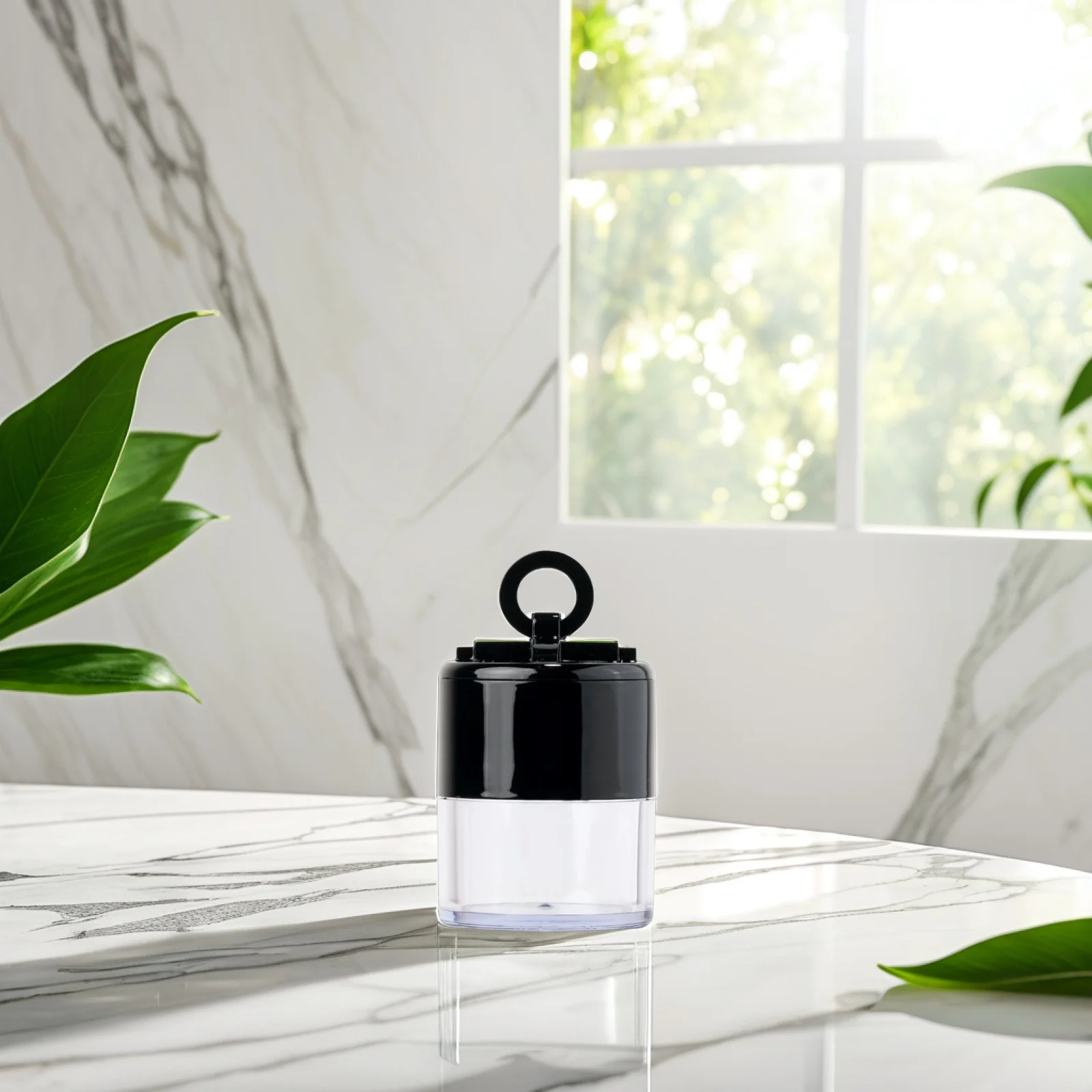 2 szt. Pudełeczko na puder z grzybkami, wbudowany aplikator, przenośny mini pojemnik na puder sypki, aplikator i pojemnik, podróżny, do codziennego użytku, kosmetyki, makijaż