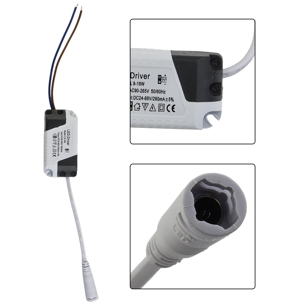 

LLED Driver 280mA 8-24W AC 110V 220V To DC 24V Lighting Transformer Panel Ceilling Lamp LED Strip Power Supply Adapter Driver