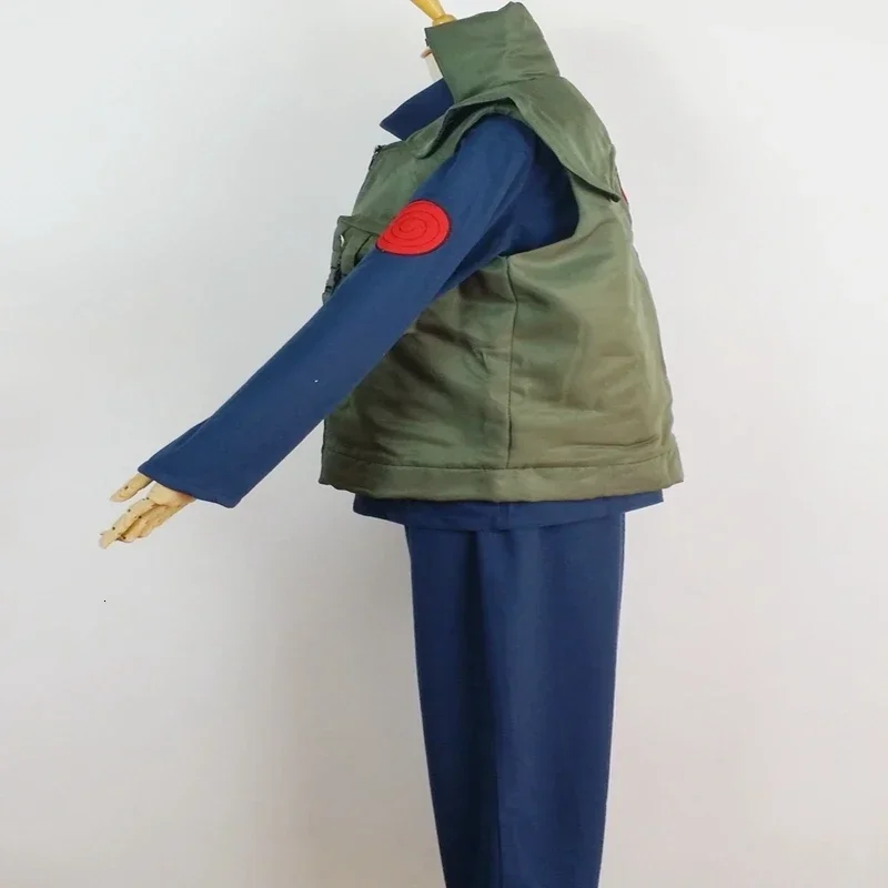 2025 New Anime Hatake Kakashi Cosplay Costume Halloween Clothes vest shirt pants mask glove headband 7PCS set custom made skeif1