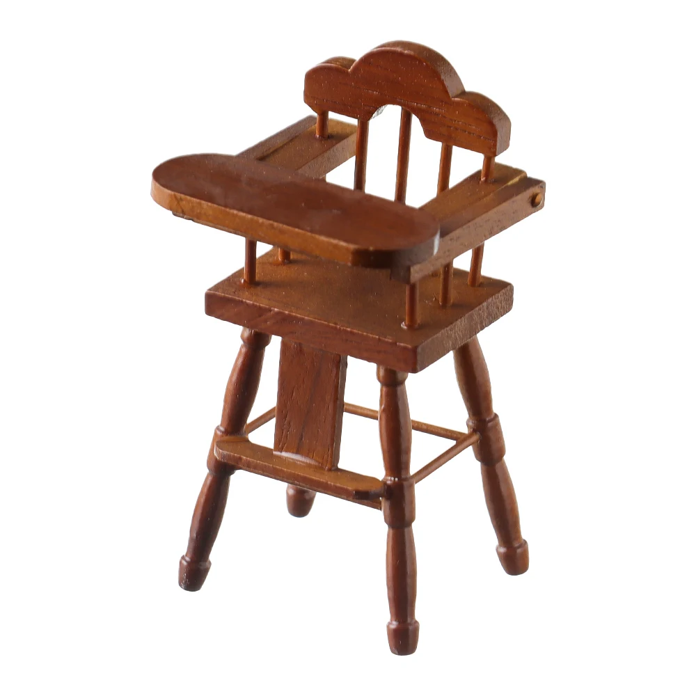 1:12 Scale Playing House Scene Model Doll House Accessories Miniature Chair Sofa Wood Mini Stool Dollhouse Furniture