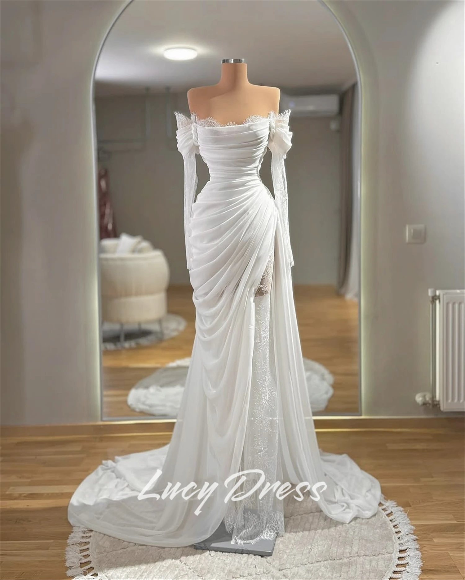 

Вечернее платье Lucy по индивидуальному заказу, свадебные платья, свадебные платья, роскошное свадебное платье 2025, свадебное платье невесты