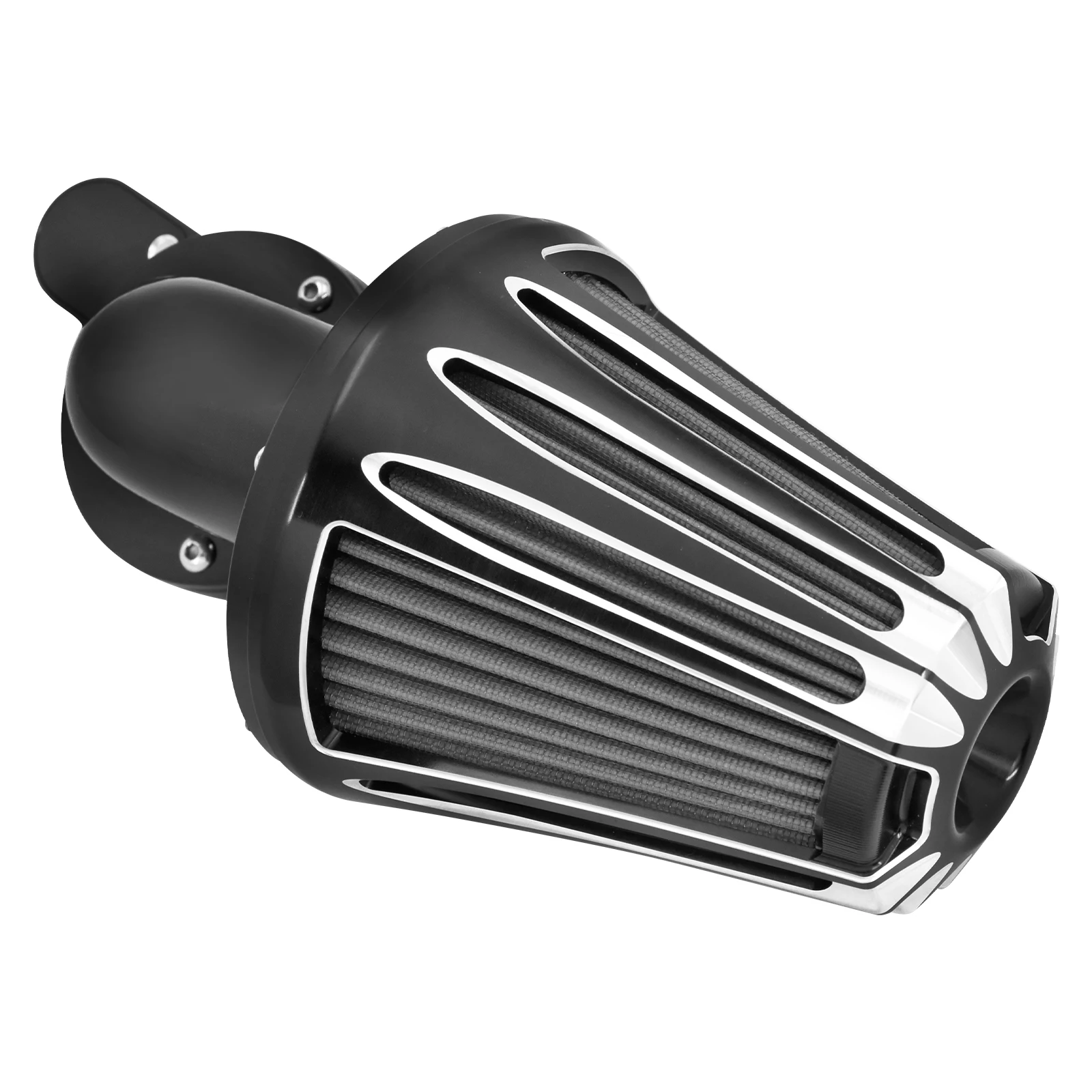 Motorcycle Black Air Cleaner Intake Filter For Harley Sportster Forty Eight 72 XL 883 1200 Super Low Custom Roadster Iron 04-22