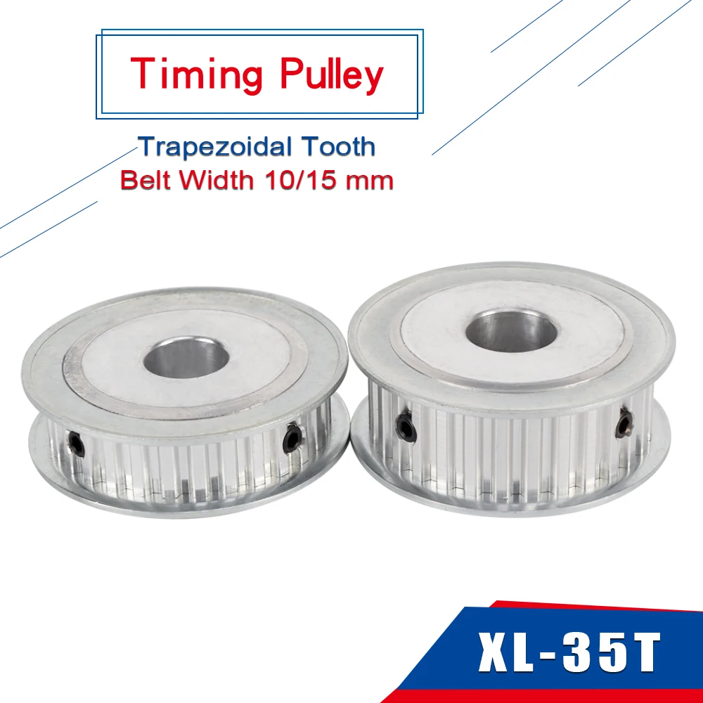 

Belt Pulley XL 35T Trapezoidal Tooth AF Shape Teeth Pitch 5.08 mm Alloy Pulley Trapezoidal Tooth Fit For Belt Width 10/15 mm