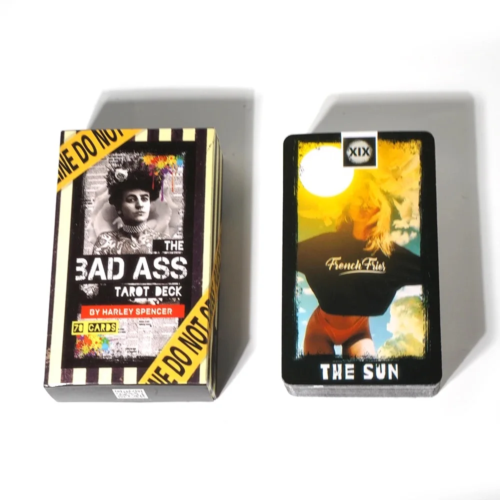 The Bad Ass Tarot Deck 78 kart Gra w wykrywanie przyszłości Narzędzia do wróżenia dla początkujących prezent
