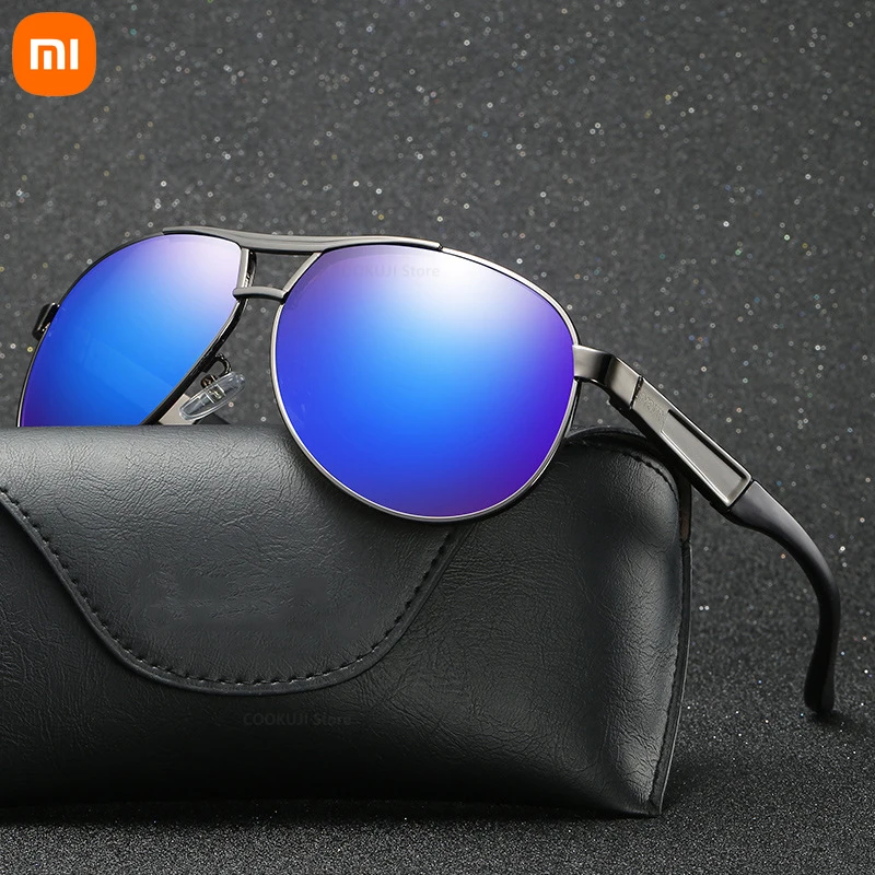 New Xiaomi Sunglasses Unisex Square Vintage Sun Glasses Famous Brand Sunglases Polarized Sunglasses Retro Feminino for Women Men