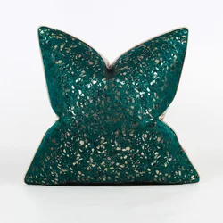 Artistic Green Black Luxury Cushion Covers Throw Pillow Cover for Sofa and Bed Home Decoration 30x50/50x50cm