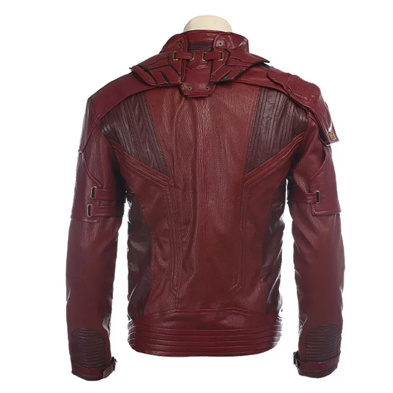 Chaqueta Starlord Cosplay Peter Jason Quill disfraz rojo hombres camisa de manga corta para fiesta de Halloween juego de rol rlu;3