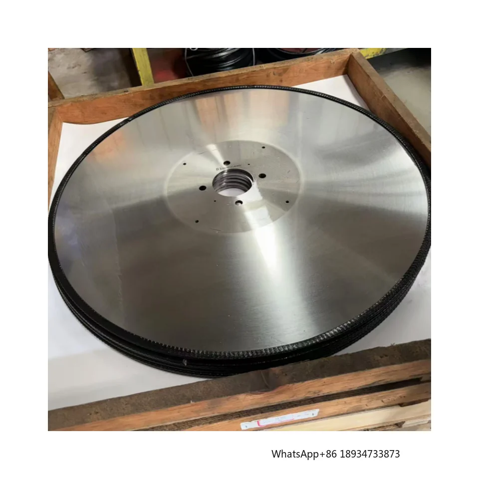 

China Circular Saw Blade with Bandsaw 1000mm Round Slitting Blade Large Round Blade Knife for Toilet Paper