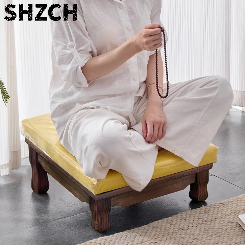 Solid Solid Wood Kneeling Pad for Temple Worship Thick Zen Meditation Cushion for Buddha Hall Lotus Shape Floor Mat Home Prayer Stools - Aliexpress Deal