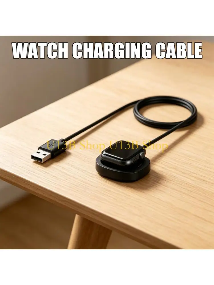 U13B USB Charging Wire Cord Line Smartwatch Charging Cable Cord Replacement