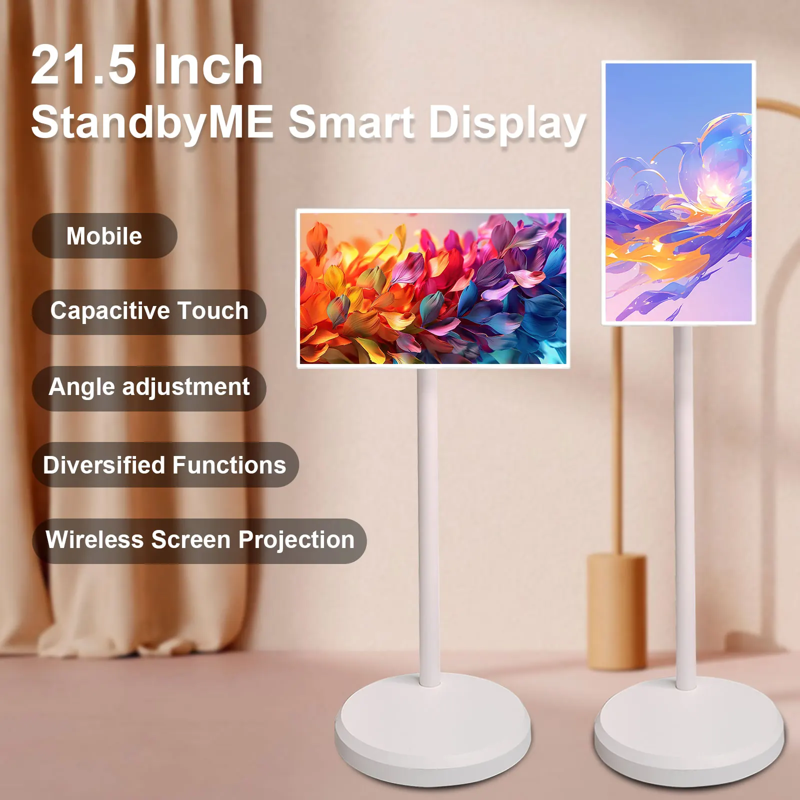 21.5inch stand by me tv screen advertising screen 64G memory android