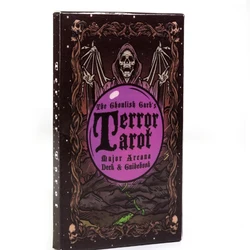 Newest 22pcs CardsThe Ghoulish Garb Terror Tarot Major Arcana Tarot Card Deck Gothic Halloween Tarot Deck Board Games