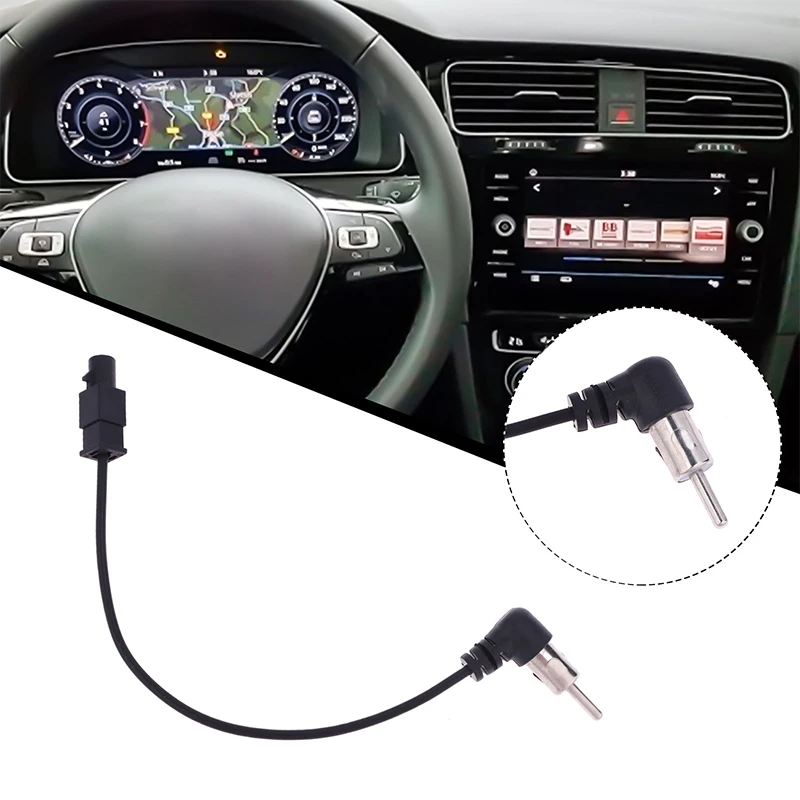 

{MX} Universal Car Radio Antenna Adapter Cable AN Head Unit Audio FM AM Antenna Adapter Converter For VW Sagitar Bora