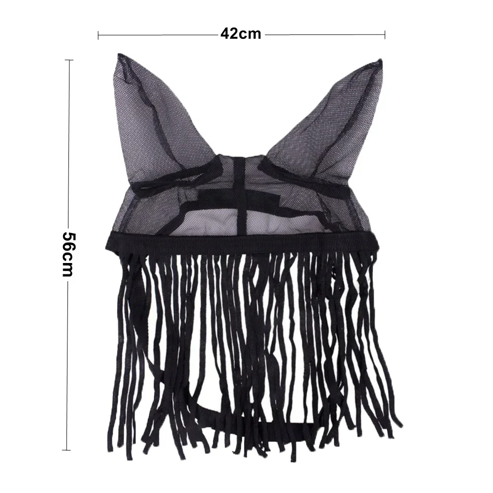 Horse Fly Cover with Tassel Motion and Air-Permeable Fabric for Comfort During Long-Duration Outdoor Equine Activities