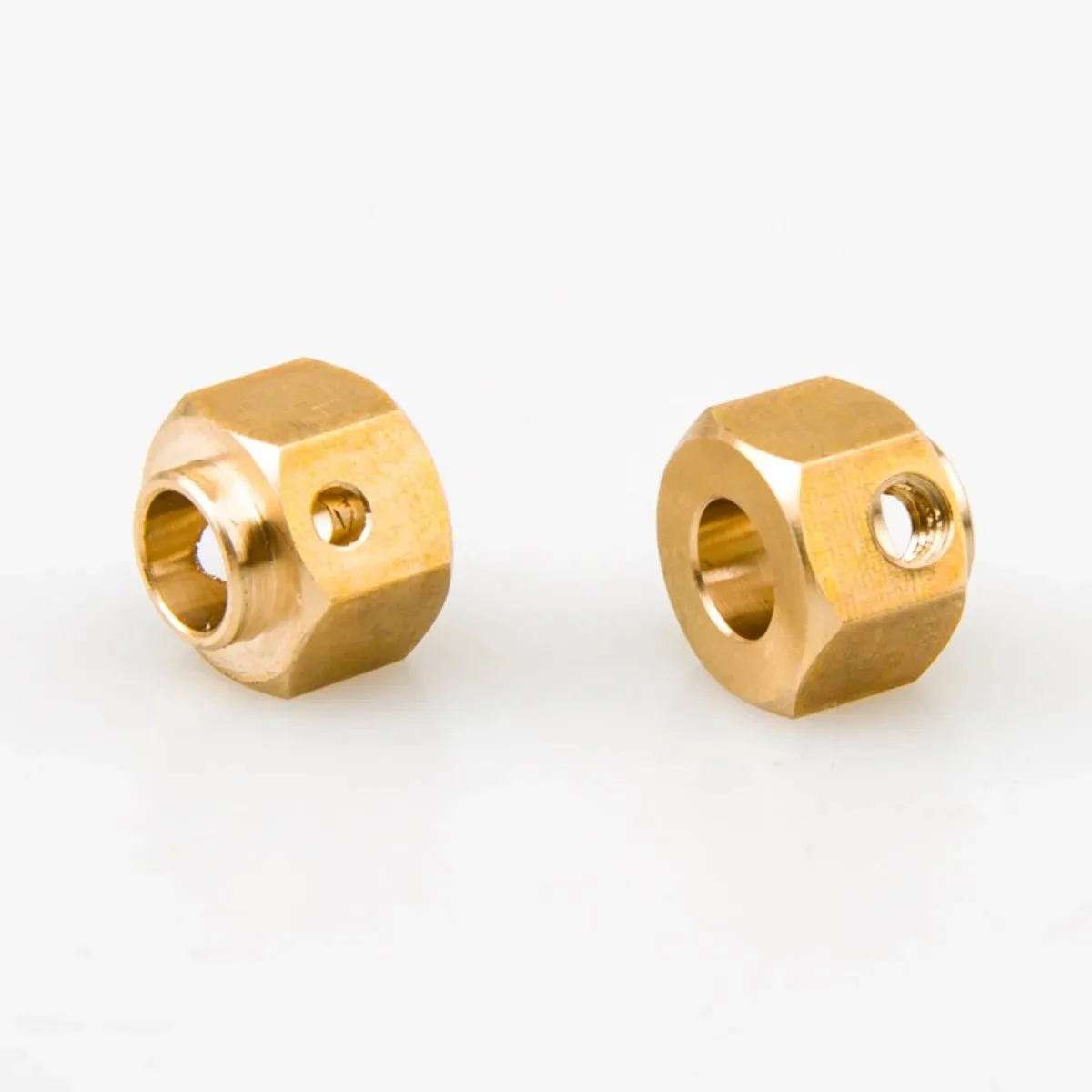 4Pcs 12mm Hex Brass Wheel Hub Combiner 8mm Thick For Trx4 1/10 Axial Capra 1.9 UTB AXI03004 RC Crawler Car Parts