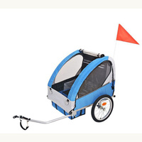 16 Inch Wheel Kids Bicycle Trailer With Two Seat Bike Trailer