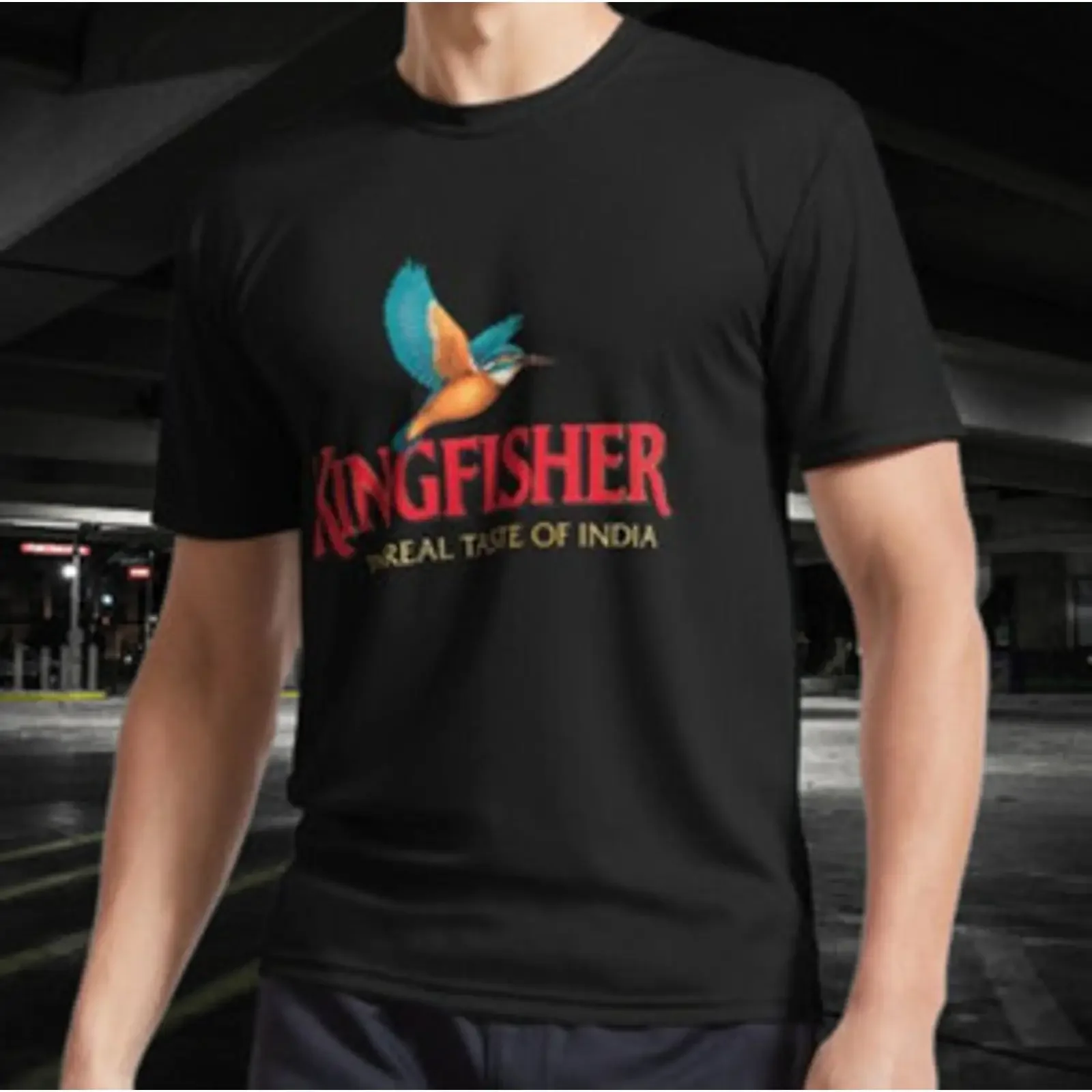 Camiseta activa con logotipo de Kingfisher para fans divertida talla S a 5XL vintage Washed Soft Stretched Versatile Stylish