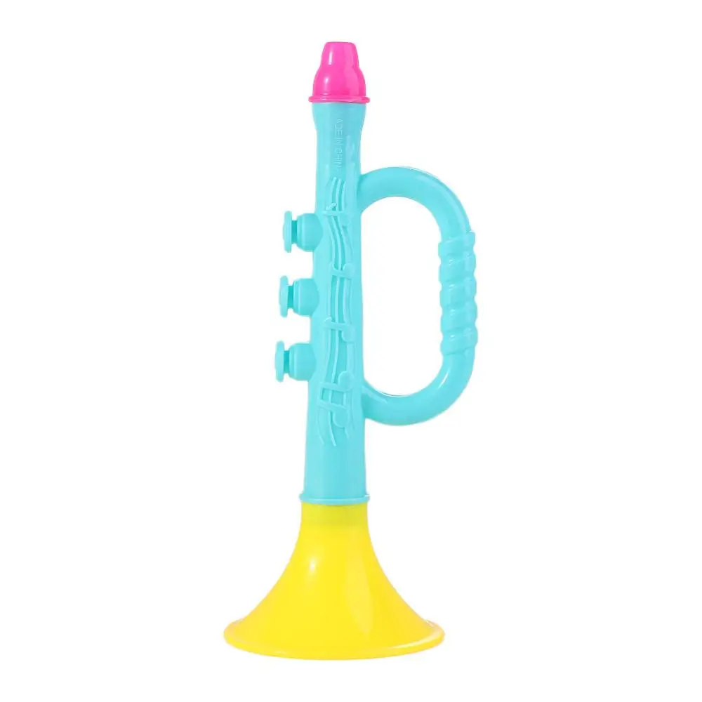 教育学習 子供 カラフル 17CM ベビーホーン プラスチックトランペット ベビーミュージック トランペット