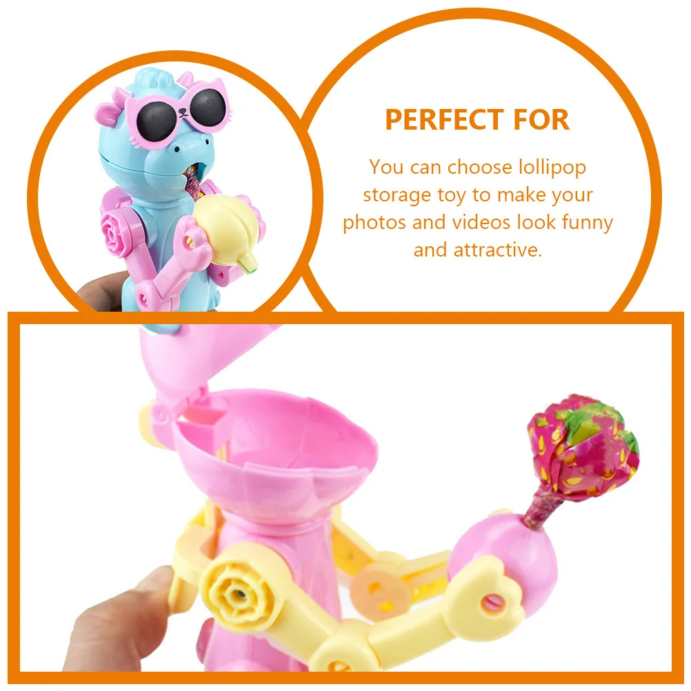 

6 шт., держатель для робота-леденца, новинка, забавный чехол для хранения конфет, вечерние сувениры, креативный забавный подарок, держатель для робота-леденца