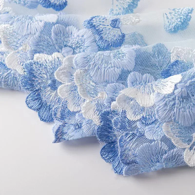 Mesh Tulle Embroidered Lace Underwear Wide For Fringes Trim Party Wedding Bra Dress Fabric Sewing Accessories view 2
