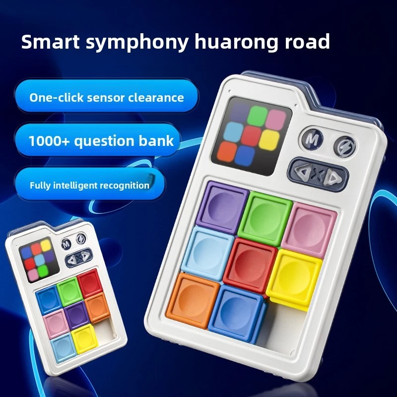 

Huarong road LCD Sliding Magnetic Thinking Logic Electronic Puzzle Building Blocks Puzzle Stress Relieving Toy gifts for kids