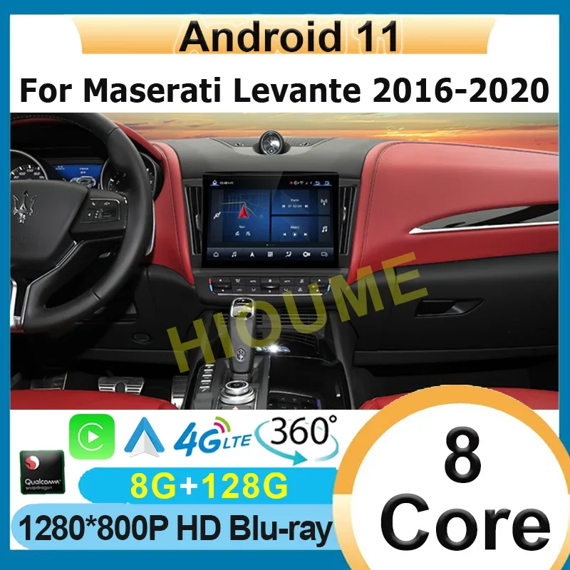 

Car Multimedia Player Qualcomm Android 11 128G 10.26" Stereo Receiver Radio for Maserati Levante 2016-2020 4G DSP Carplay Auto