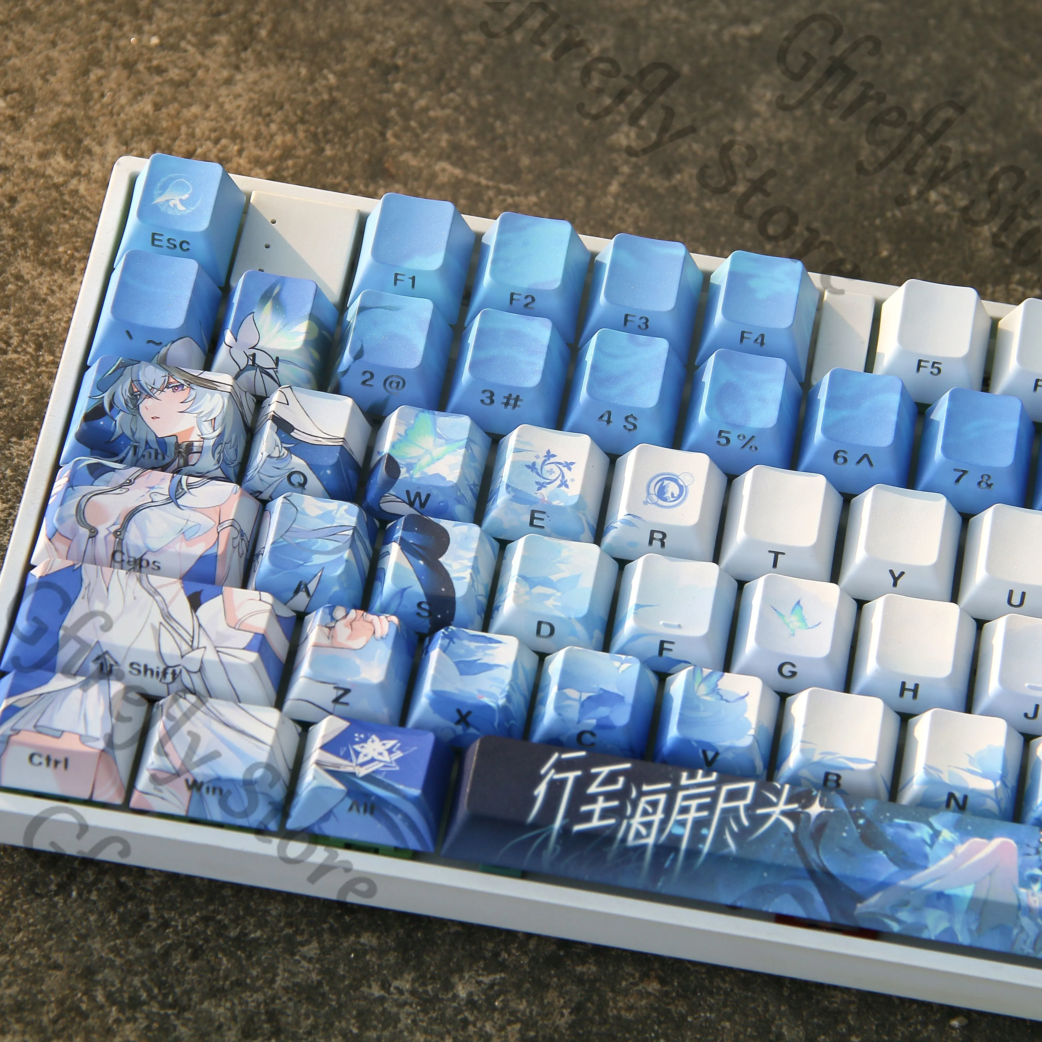 

Wuthering Waves The Shorekeeper Cosplay Computer Keypad Keyboard Cap Anime Kforce Keycap Ornaments Men Collection Gifts