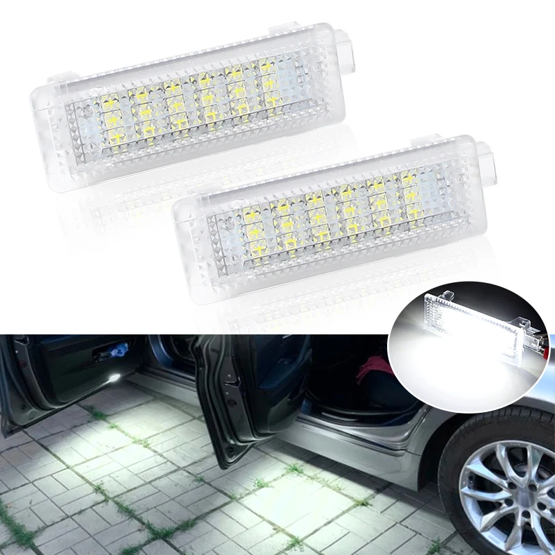 2x LED Door Courtesy Interior Footwell Light Luggage Trunk Glove Box Lamp For BMW X5 E70 F15 X3 E83 F25 X1 E84 X6 E71 F16 X4 F26