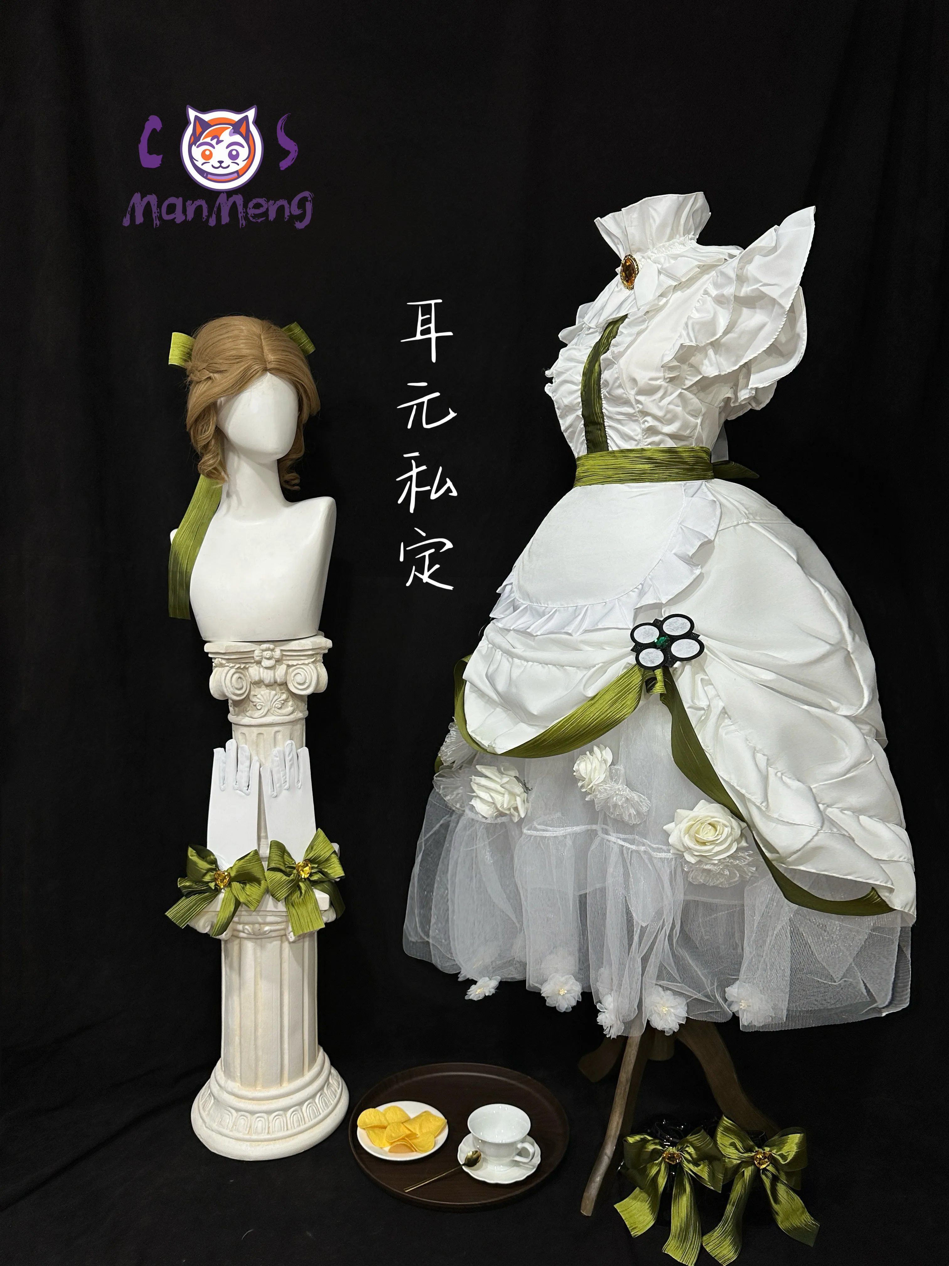 En stock, disfraz de Cosplay de Game Identity Ⅴ Reporter Alice Delos Laboratory, disfraz de Halloween para niña, vestido dulce de Lolita