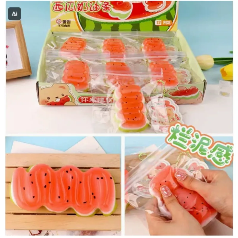 

Серия фруктовых игрушек "Squeezable Joy" – мягкие, медленно восстанавливающие форму игрушки "Ape Fruit" и "Watermelon Stress Relief"
