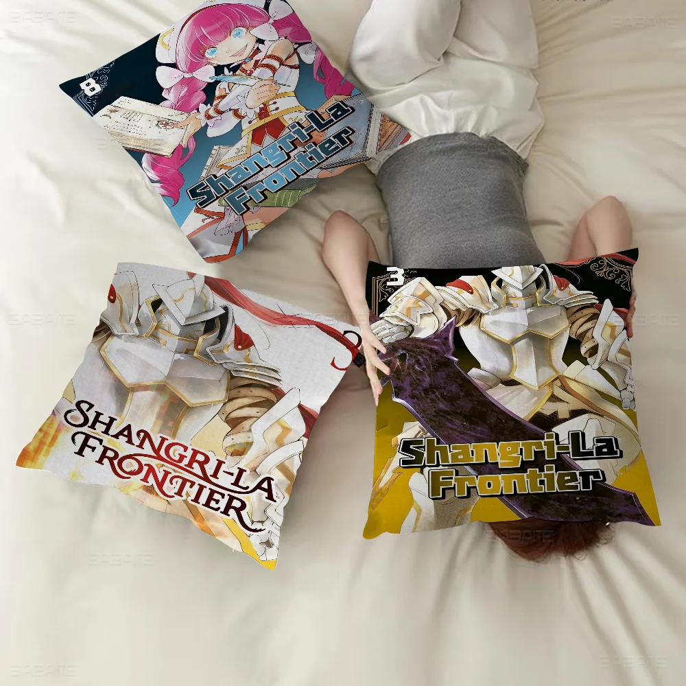 

Anime Shangri-La Frontier Cushion Cover Pillowcase Upholstery Sofa Throw Pillow Home Decor Pillowcas