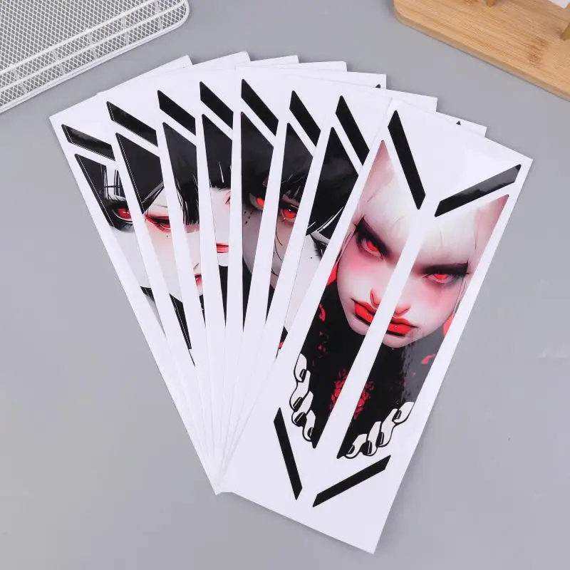 1 زوج تطل عيون دراجة الجبهة شوكة ملصقات مقاوم للماء الدراجة الجبهة شوكة تعليق الشارات للدراجات الجبلية على الطرق الوعرة الدراجة #3