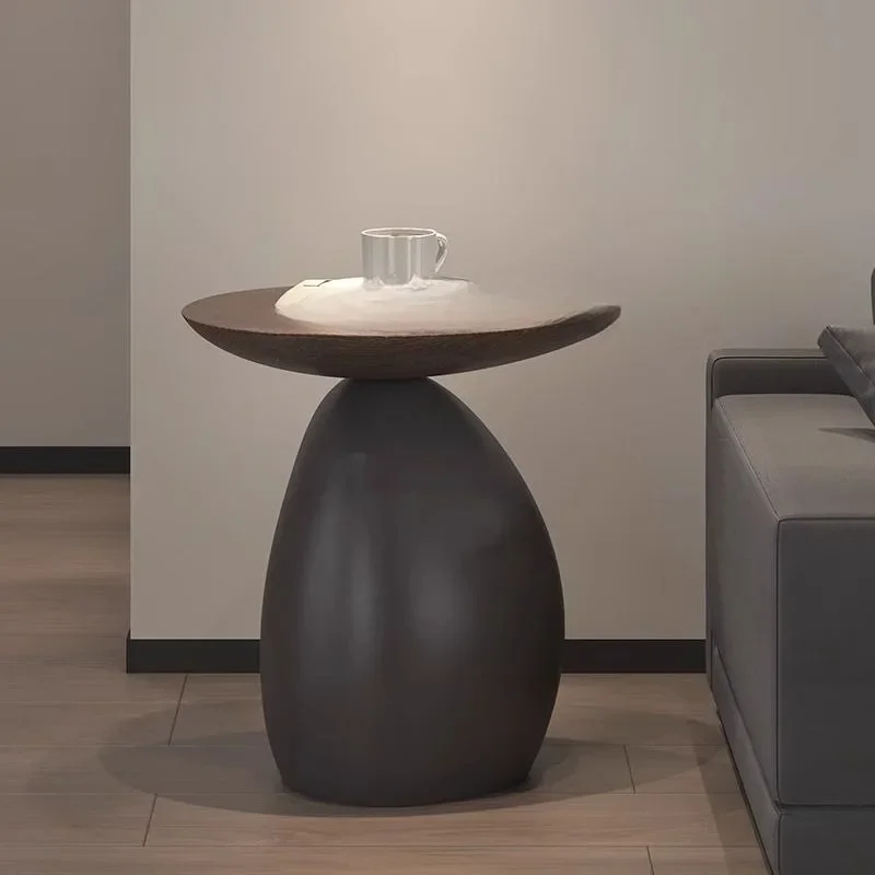 Creative bedside table, bedside small edge table, single sofa small table floor ornament 4