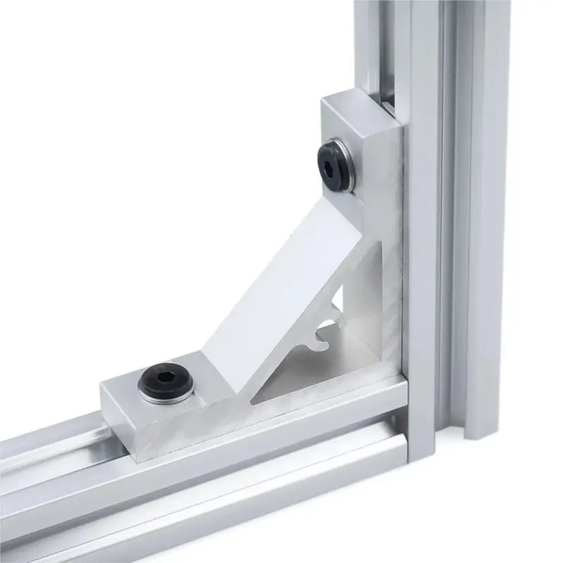 10pcs 90 Degree Corner Angle Bracket 53x53mm 2020 3030 4040 4545 Connection Joint for Aluminum Profile 3D printers with fastener